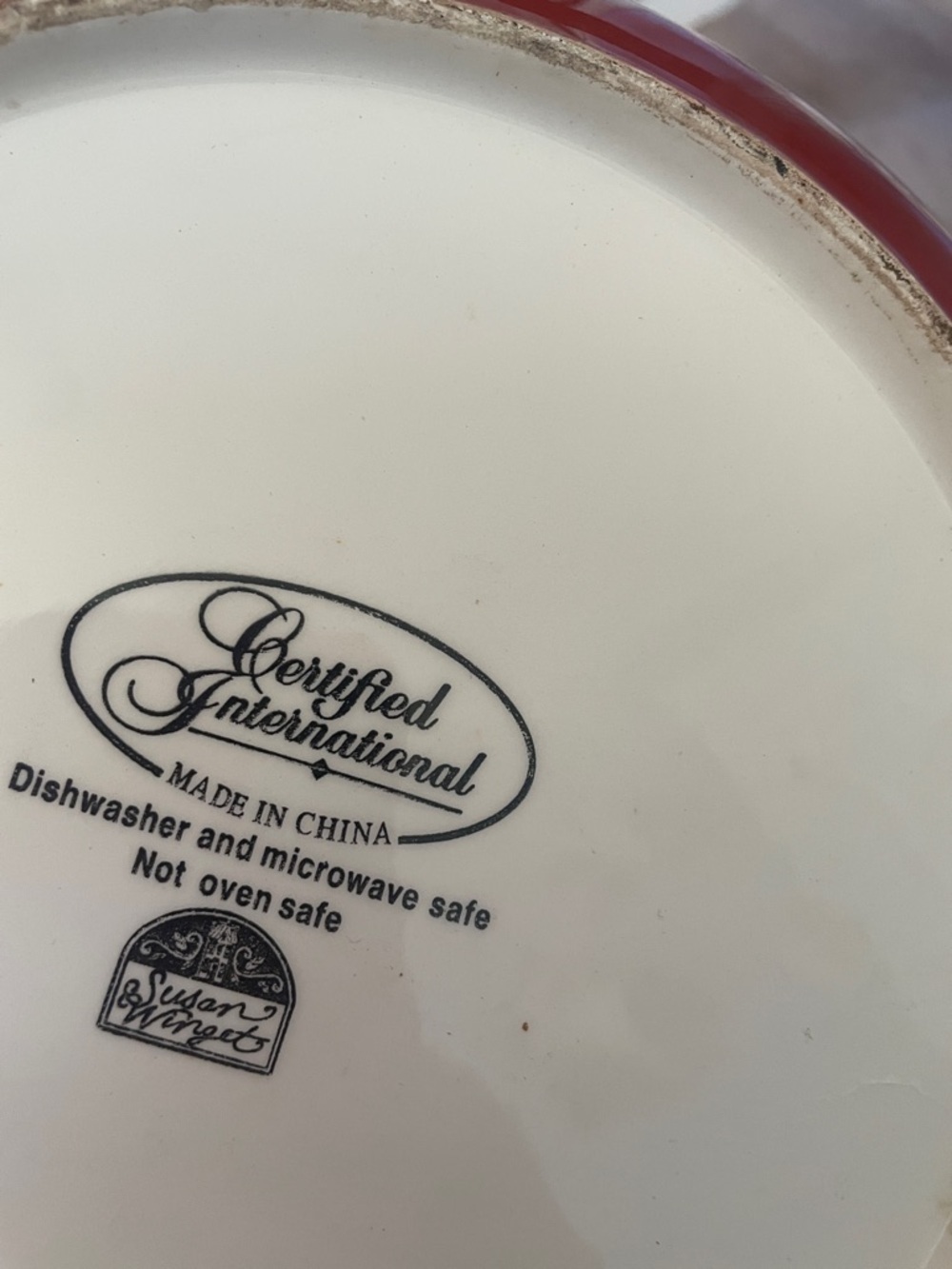 Hand-Painted Rooster certified le rooster pasta bowl - Picture 3 of 3